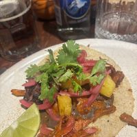 Mushroom tacos   at Na Tlali in Mexico City