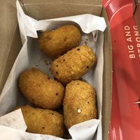 Vegan cheesy jack wings at LEON - Canary Wharf in London