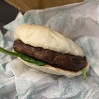 Vegan Sausage sourdough muffin #Veganuary at LEON - Paddington in West London