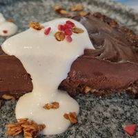 Raw Chocolate Tart at BaganHood 蔬食餐酒館 in Taipei