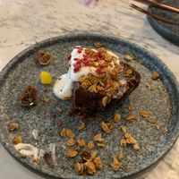 Chocolate cake - worth it even if you’re full to bursting! at BaganHood 蔬食餐酒館 in Taipei