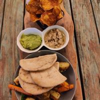 Veggie sharing platter, pretty small for 2 people at Fat Cats in 