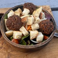 falafel salad  at Fat Cats in 