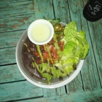 Vegan burrito bowl at Fat Cats in 