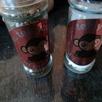 Branded salt & pepper at Monkey Mind in Berlin