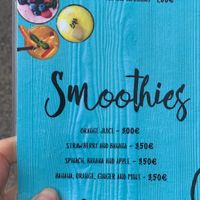 Smoothies  at Zulla Surf Bowls in Nazare