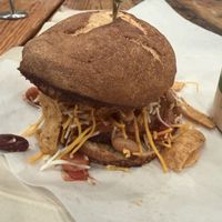 Hot mess burger  at Sunflower Bakehouse in Nashville
