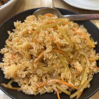 Fried rice with carrots, potatoes 11,80€  at Szechuan Impression in Linz