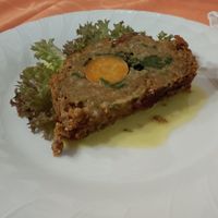 Vegan lentil roast at Fattoria la Capra Campa in Acqui Terme