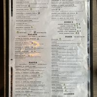 Menu - 3 vegan pizzas at Blade 1936 in Oceanside