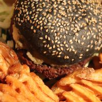 vegan burger at Fernside in San Diego