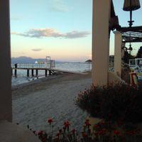 Part of the view at Roussos Restaurant in Corfu