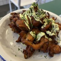Buñuelos de calabacín   at Romero Verde in Madrid