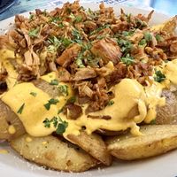 Total Frenesí of the Heart - potatoes with jackfruit  at Romero Verde in Madrid