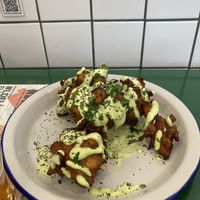 Buñuelos de calabacín  at Romero Verde in Madrid
