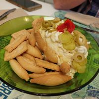 Starter / Olivier salad at Romero Verde in Madrid