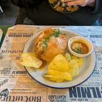 Neatball brioche at Romero Verde in Madrid