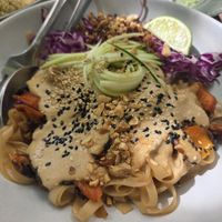 Pad thai at Romero Verde in Madrid