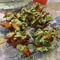 Buñuelos de calabacin at Romero Verde in Madrid