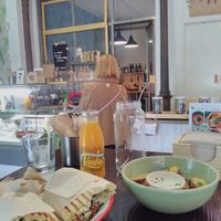 Amazing wrap with delicious marinaded tofu at Romero Verde in Madrid