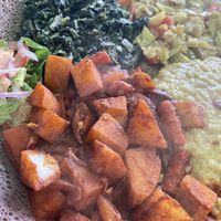 Full entree portion of spicy Dinich Wot  at Major Restaurant in Indianapolis