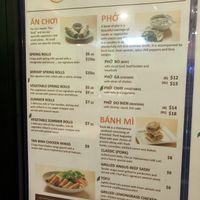 Menu those with leaves are vegan  at The Rolling Spring Roll in Farmingdale