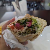 Falafel wrap at Balila in Oakleigh