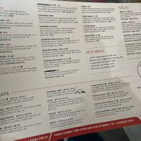 Menu  at Balila in Oakleigh