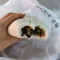 Vegan cabbage and mushroom filling. at Dough Magic 扑面而来 - Chinatown in Central Singapore