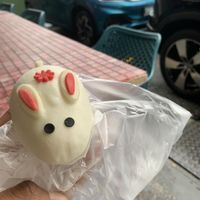 Cute bunny sweet potato bun 🐰 #Veganuary at Dough Magic 扑面而来 - Chinatown in Central Singapore