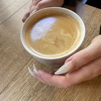 coffee  at Bagel Brothers in Leipzig