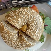 bagels are tiny  at Bagel Brothers in Leipzig