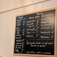 Coffee menu at Virgule in Toulouse