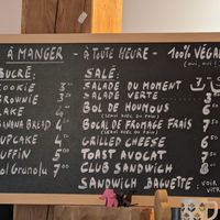 Menu for eating at Virgule in Toulouse