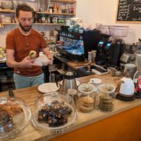 Some of the pastries available at Virgule in Toulouse