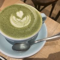 Matcha latte pas terrible   at Virgule in Toulouse