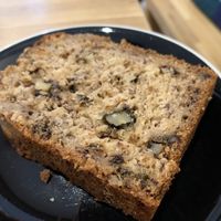 Banana bread at Virgule in Toulouse