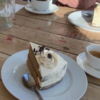 peanut butter cake. very sweet, huge pieces  at Valkoinen Puu in Seinaejoki