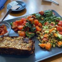 Nut roast at Sage Cafe in Lancaster
