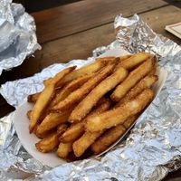 1 fry, perfect for 2  at Bo's Falafel Bar in Bend