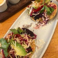 Roaster beat tostadas  at Wildseed in San Francisco