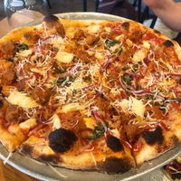 Spicy sausage pizza at Wildseed in San Francisco