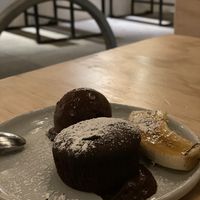Warm beet and banana chocolate cake… so yum at Wildseed in San Francisco