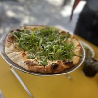 Squash Pizza: could use some pepper flakes but was a great summer pizza  at Wildseed in San Francisco