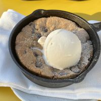 Chocolate Chip Cookie with Vanilla Gelato  at Wildseed in San Francisco