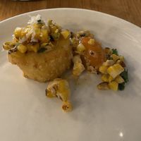 Corn cake  at Wildseed in San Francisco