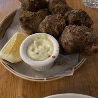 Mushroom fritters  at Wildseed in San Francisco