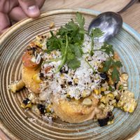 Mexican Corn Cakes (Favorite dish)  at Wildseed in San Francisco