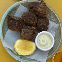 Wild mushroom zeppole appetizer at Wildseed in San Francisco