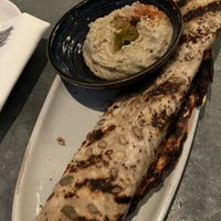 Flatbread + hummus (pretty disappointing)  at Wildseed in San Francisco